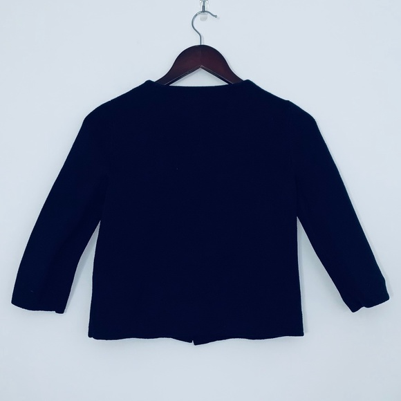 J.Crew Navy Blue Sweater with Buttons in Front - Picture 6 of 9